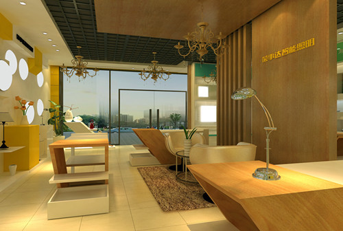 荣事达灯饰加盟店VI设计——店面门头形象2