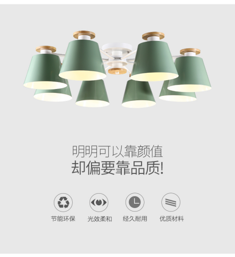 荣事达家居照明—新欧式原木铁艺吊灯