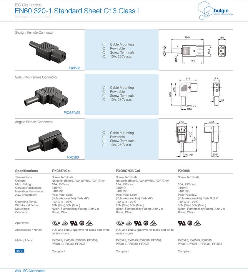 PX0587-SE内螺纹连接器选型 PX0587-SE内螺纹连接器选型