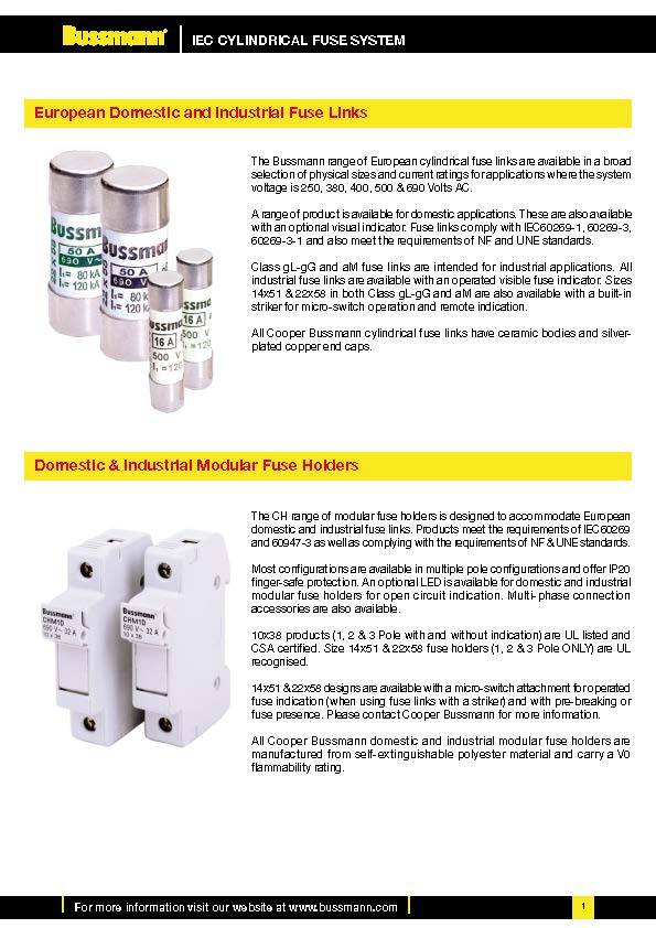 C10系列电路保护熔断器